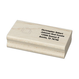 Sello De Caucho Bienes Raíces Negros Clásicos