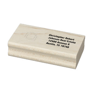 Sello De Caucho Bienes Raíces Negros Clásicos