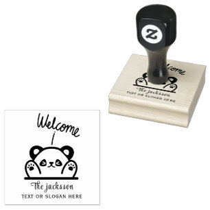 Sello De Caucho Bienvenida