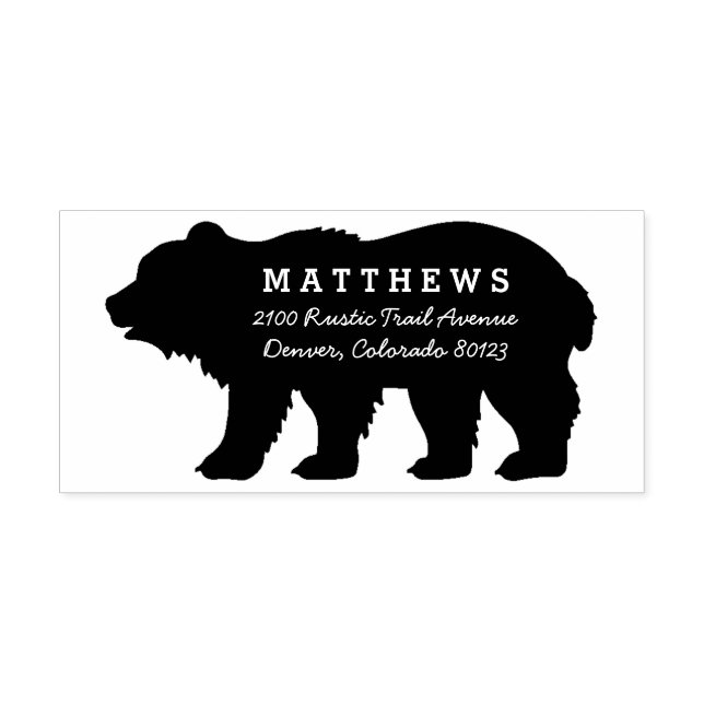 Sello De Caucho Big Bear (Impresión)