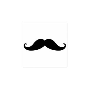 Sello De Caucho Bigote simple