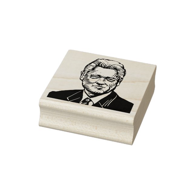 Sello De Caucho Bill Clinton Rubber Stamp (Sello)