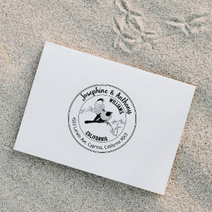 Sello De Caucho Birds Return Address Family Circle
