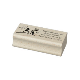 Sello De Caucho Bluebirds Wedding Rubber Stamp