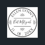 Sello De Caucho BM Bat Mitzvah o Bar Mitzvah<br><div class="desc">Bat Mitzvah o Bar Mitzvah, sello de goma de madera personalizada. Personalice borrando texto y reemplazándolo por el suyo propio. Elija su estilo de fuente, color y tamaño favoritos. Los elementos de diseño se pueden editar: borrar, duplicar, cambiar el tamaño, mover, etc. Apunte su diseño en sobres, bolsos partidarios y...</div>
