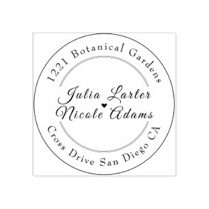 Sello De Caucho Boda del follaje marino amarillo anaranjado