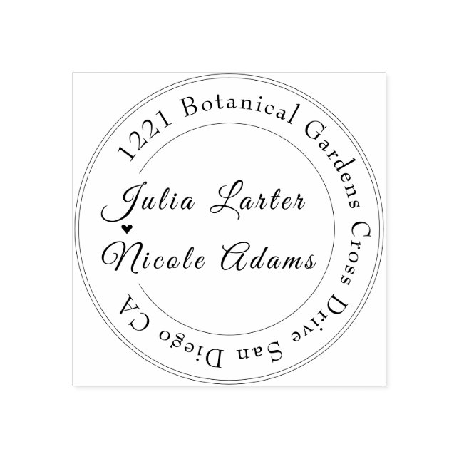 Sello De Caucho Boda del follaje marino amarillo anaranjado (Impresión)