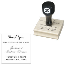 Sello De Caucho Boda Rosa de oro y Purpurina elegante