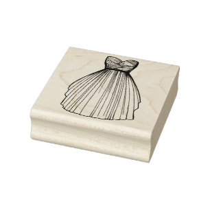 Sello De Caucho Boda Vestido Novia Princesa Ducha Novial