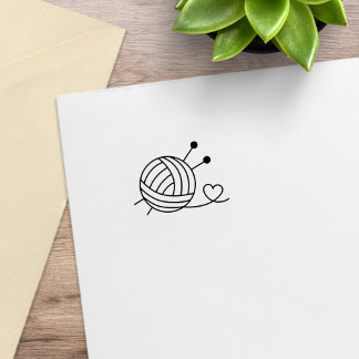 Sello De Caucho Bola de Hilo de Tejer Lealtad Obtenga Uno Gratis 1