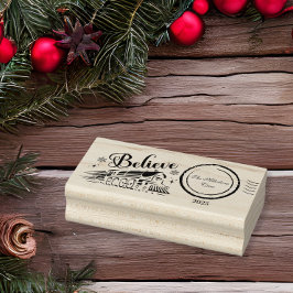Sello De Caucho Boleto de Navidad del Polar Express