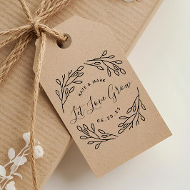 Sello De Caucho Bolsa de Semillas de Boda Botanical Let Love Grow