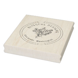 Sello De Caucho Bonito de logotipo Diseño Tienda Floral