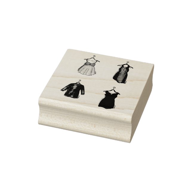 Sello De Caucho Bonitos Vestidos Estampado de Moda Closet Fashioni (Sello)