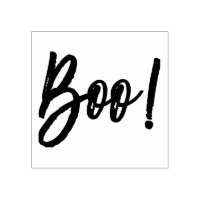 ¡Boo! Halloween Script Moderno Stamp