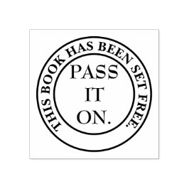 Sello De Caucho Bookplate para animar a compartir libros