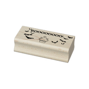 Sello De Caucho ¡Booooo!Títa tarta fantasma y batas