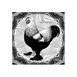 Sello De Caucho Brahma: Fancy Dark Rooster