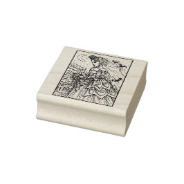 Sello De Caucho BRIDE DE HALLOWEB DE gótico, BAT VEIL RUBBER STAMP