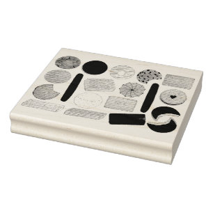 Sello De Caucho Británico de Biscuits de Pan de Coro de Dietas de 