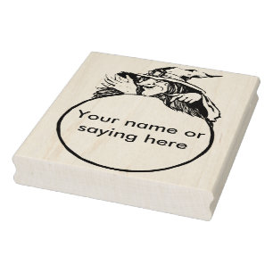 Sello De Caucho Bruja con bola de cristal 2 estampado de arte de i