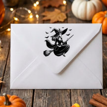 Bruja Voladora Vintage Retro Halloween