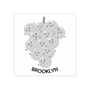 Sello De Caucho Buen ilustracion de uvas personalizados