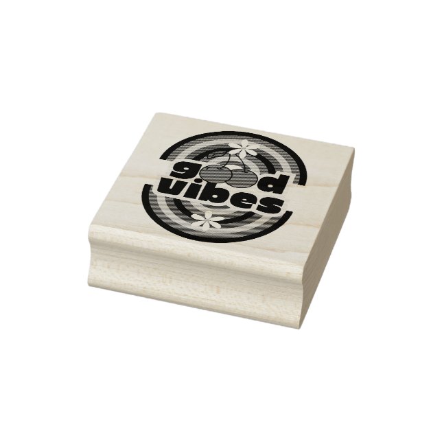 Sello De Caucho Buenas Vibraciones (Sello)