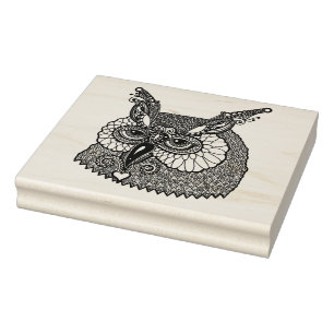 Sello De Caucho Búho Zendoodle principal