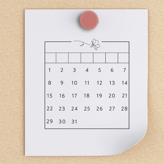 Sello De Caucho Bujo de seguimiento de hábitos del calendario del  (Subido por el creador)