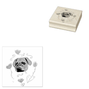Sello De Caucho Bulldog francés