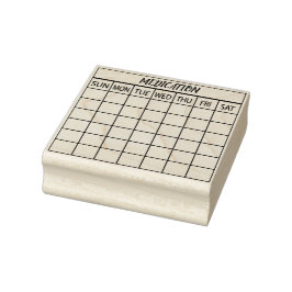Sello De Caucho Bullet Journal Medication
