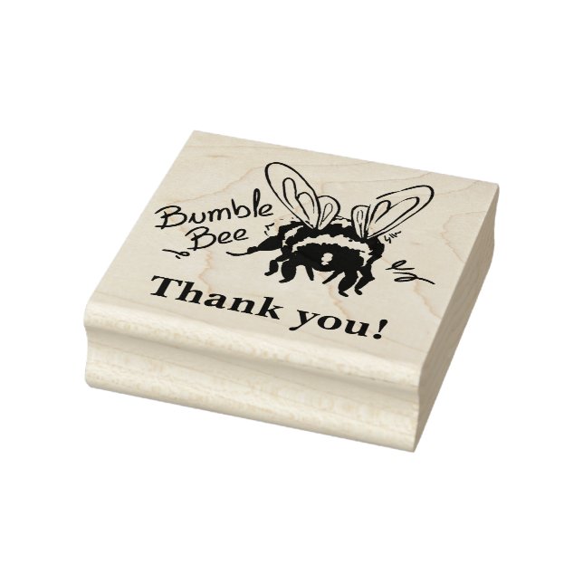 Sello De Caucho Bumble Bee thank you! (Sello)