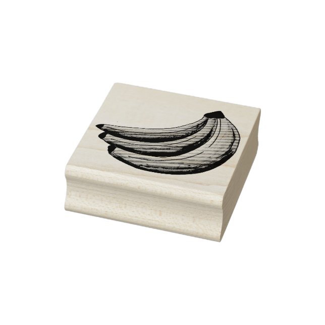 Sello De Caucho Bunch of Bananas Banana Fruit Foodie Stamp (Sello)