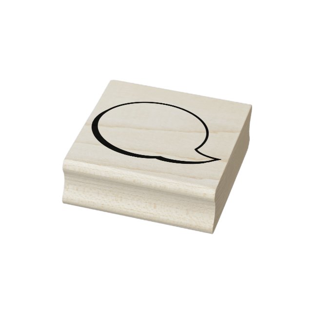 Sello De Caucho Burbuja de globos de texto - Hablando - Izquierda (Sello)