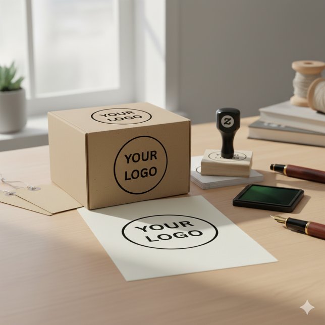 Sello De Caucho Business Custom Branded Logo Rubber Stamp  (Subido por el creador)