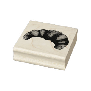 Sello De Caucho Buttery Flaky Croissant French Crescent Pastry