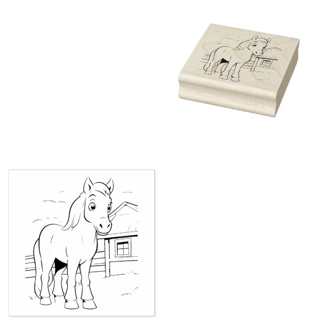 Sello De Caucho Caballo (Sellado)