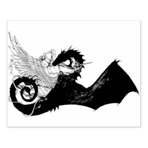 Sello De Caucho Caballo espiral del potro de Pegaso Pegacorn del