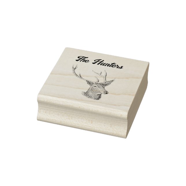 Sello De Caucho Cabeza de cerdo con anillos de arte blanco y negro (Sello)