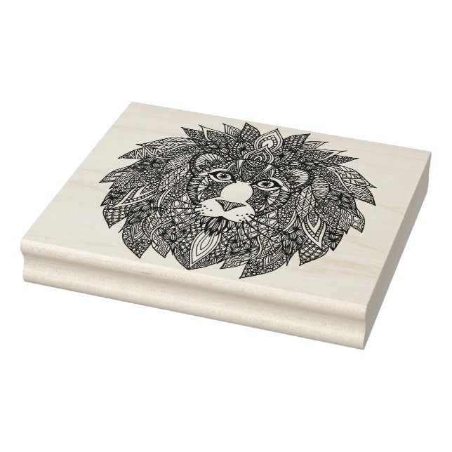 Sello De Caucho Cabeza de león inspirada 4 (Sello)