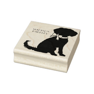 Sello De Caucho Cachorro Cachorro Schnoodle
