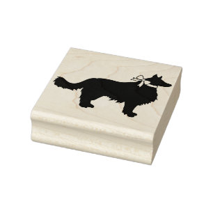 Sello De Caucho Cachorro collie de borde