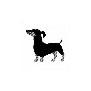 Sello De Caucho Cachorro Cría Bebé Más Lindo Dachshund