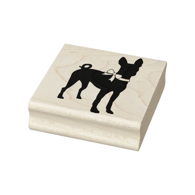 Sello De Caucho Cachorro de perro de Basenji (Sello)
