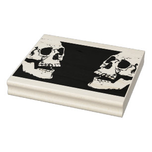 Sello De Caucho Calaveras - Halloween haciendo tarjetas