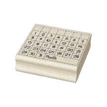 Calendario mensual perpetuo para estampado de arte