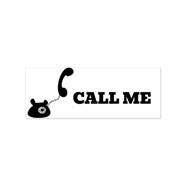 Sello De Caucho Call Me (Impresión)