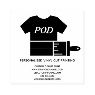 Sello De Caucho camiseta de impresión bajo demanda