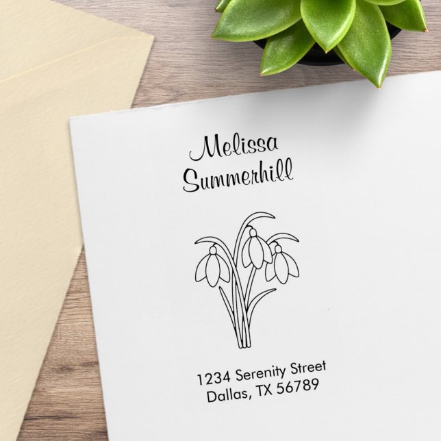 Sello De Caucho Campanillas - Dirección de flores de primavera (Subido por el creador)